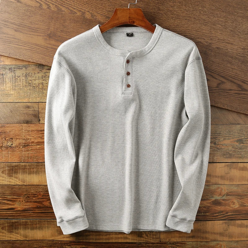 Emil | Herren Freizeit-Henleyshirt mit langen Ärmeln - Elle Zürich