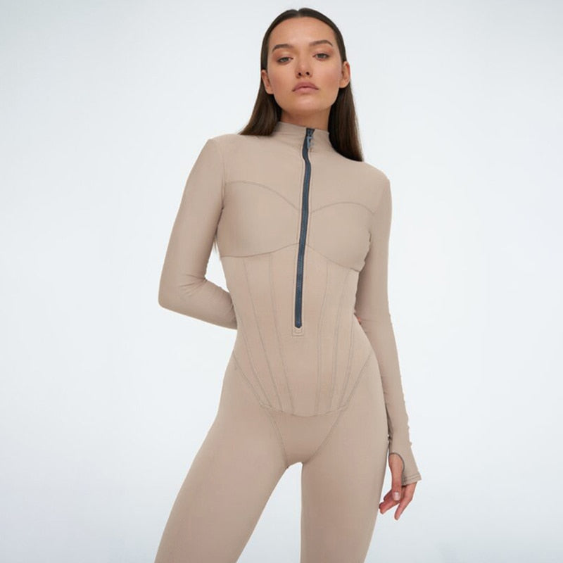 Elsa | Eleganter Jumpsuit mit Reißverschluss vorne - Elle Zürich