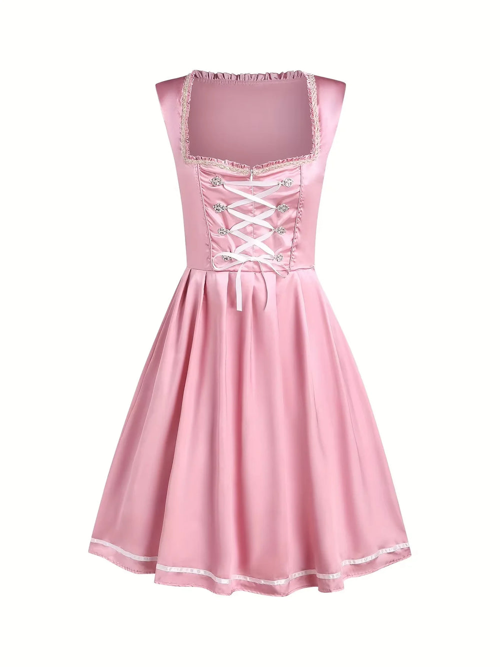Anna | Damen Herbst Bayerisches Dirndlkleid mit Schnürung - Elle Zürich