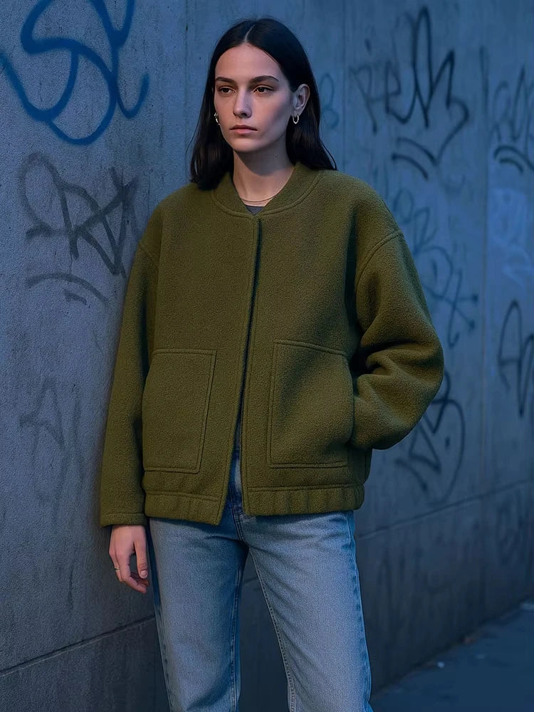 Karin | Damen Winterjacke mit Knöpfen und lockerer Passform - Elle Zürich