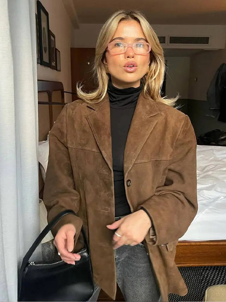 Felicia | Stilvolle Freizeitjacke in Braun - Elle Zürich