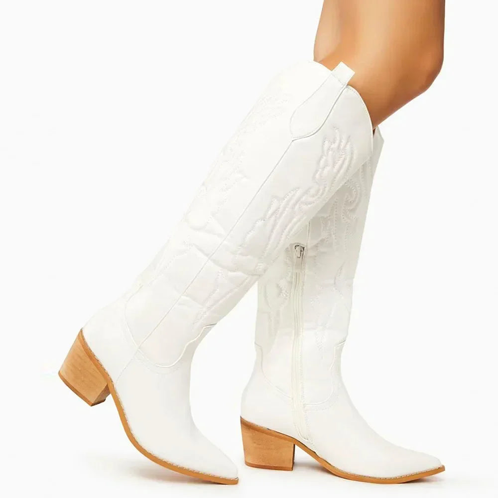 Helga | Damen Western Cowboy Stil Stiefel