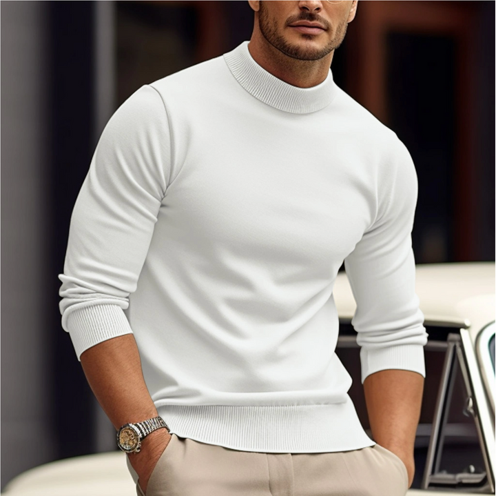 Joachim | Herren Slim Fit Stehkragen Pullover - Elle Zürich