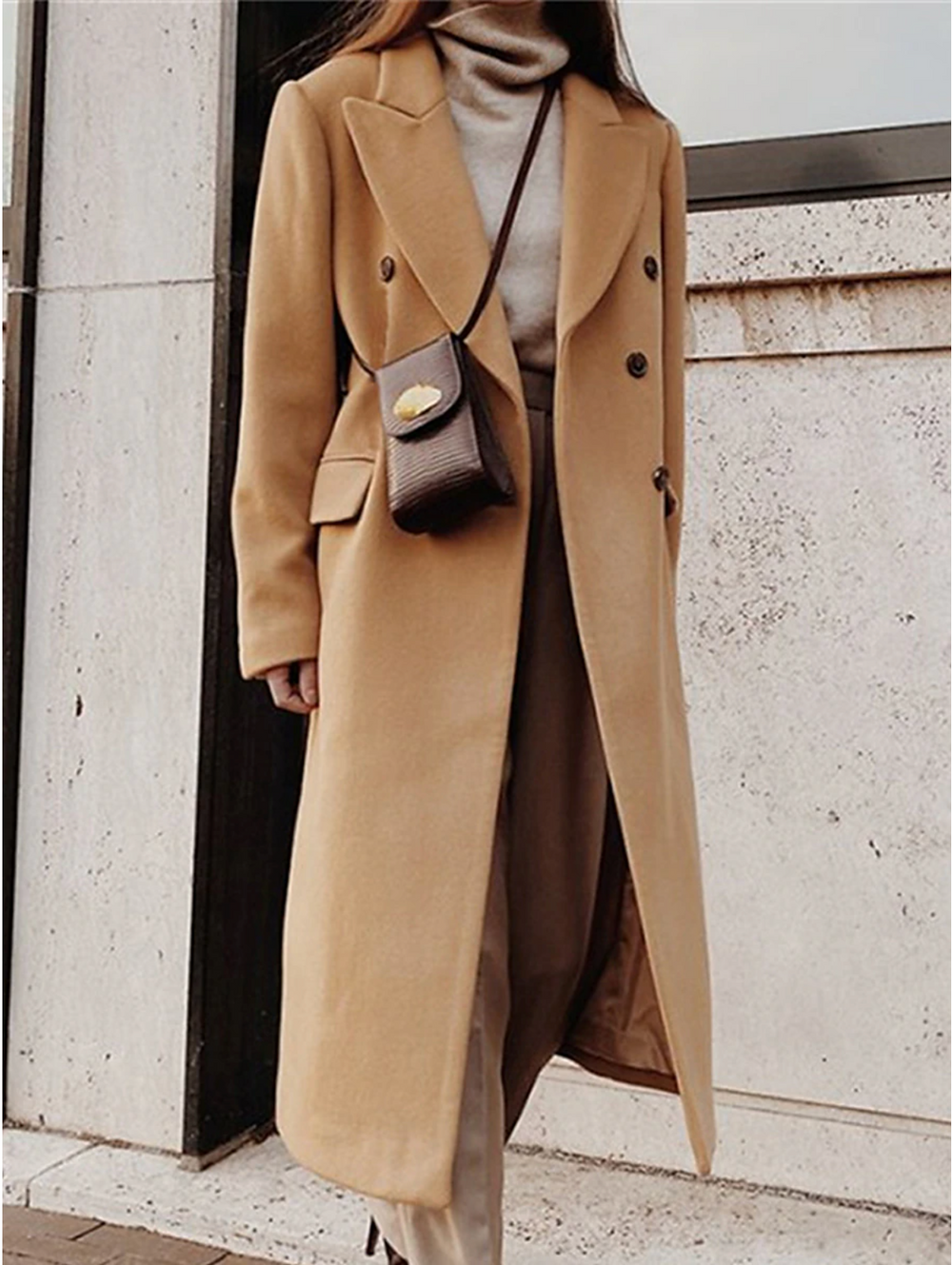 Lara | Eleganter langer Mantel für Damen - Elle Zürich