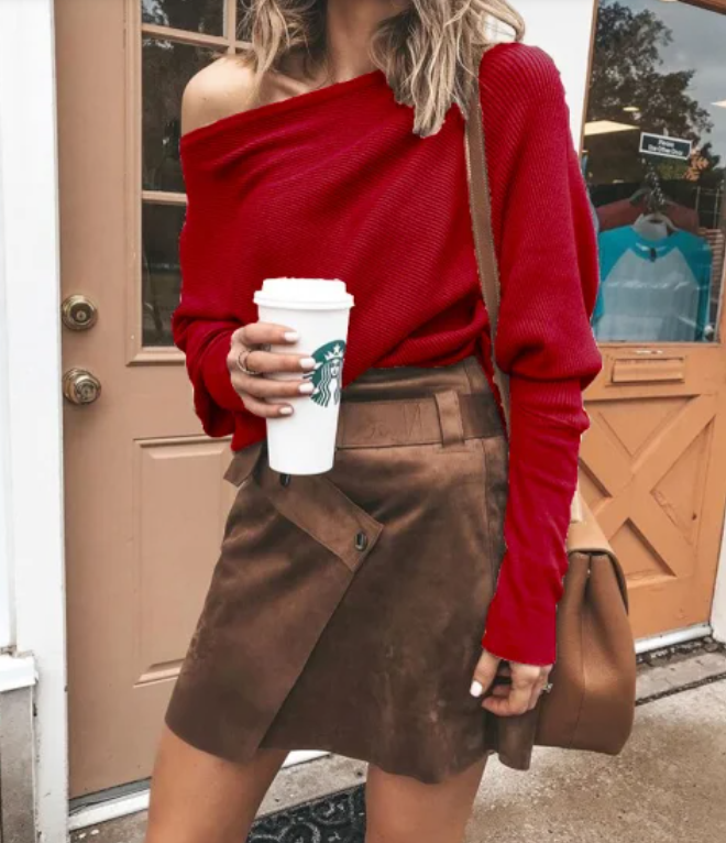 Viola | Frauen Winterpullover mit Off-Shoulder Schnitt - Elle Zürich