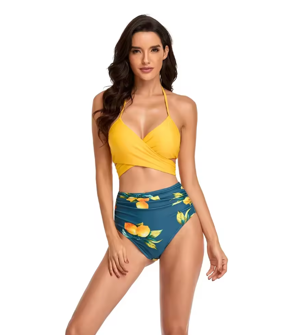 Franziska | Stylisches Geblümtes Wickel-Bikini-Set - Elle Zürich