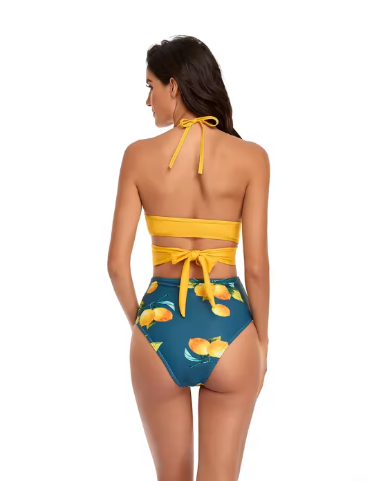 Franziska | Stylisches Geblümtes Wickel-Bikini-Set - Elle Zürich