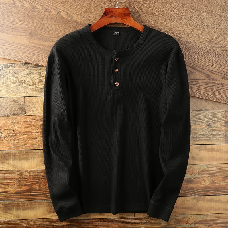 Emil | Herren Freizeit-Henleyshirt mit langen Ärmeln - Elle Zürich