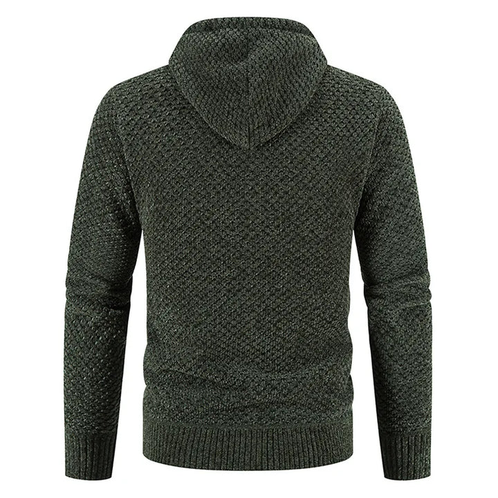 David | Herren Strick Kapuzenjacke mit Reißverschluss - Elle Zürich