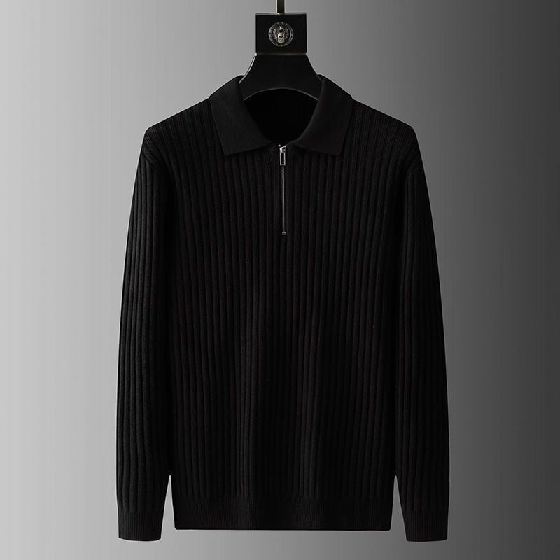 Andreas | Herren Rippstrick Halb-Zip Pullover - Elle Zürich