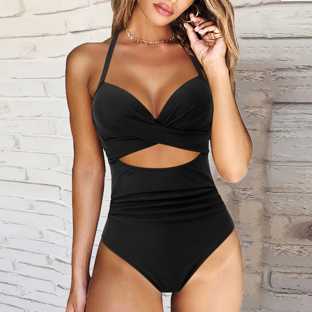 Gabriela | Stylischer Push-up Badeanzug mit Hoher Taille - Elle Zürich