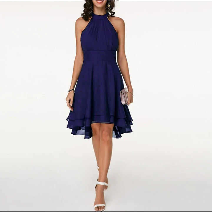 Katharina | Elegantes Neckholder-Kleid mit fließendem Schnitt