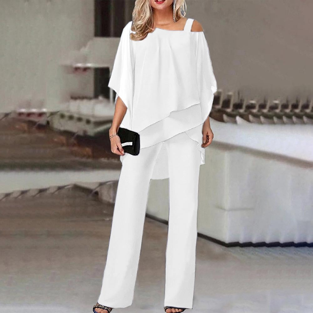 Julia | Elegantes Zweiteiliges Set mit Cold-Shoulder-Top - Elle Zürich