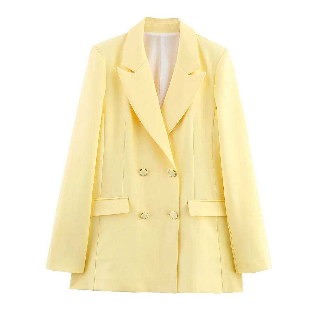 Maria | Schickes Formelles Anzugset mit Tailliertem Langen Blazer für Damen