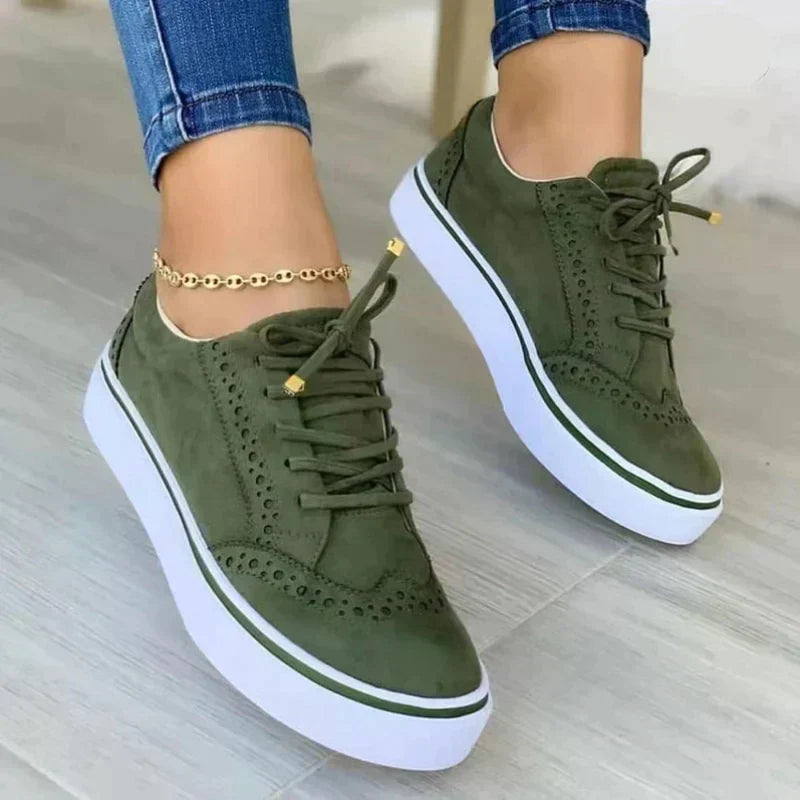 Felicia | Damen Lässige Plateau Sneakers für den Alltag - Elle Zürich