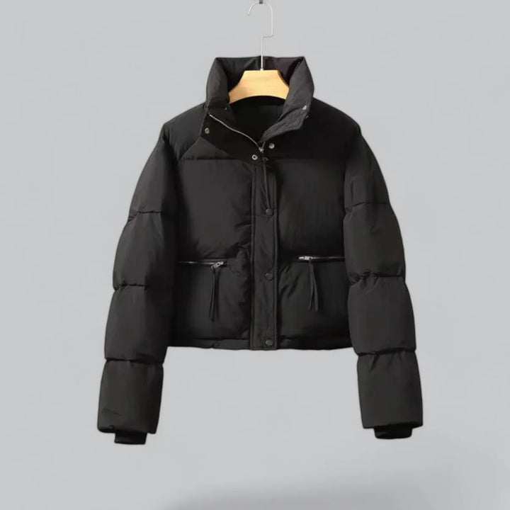 Annika | Damen Kurze Steppjacke mit Reißverschlusstaschen - Elle Zürich