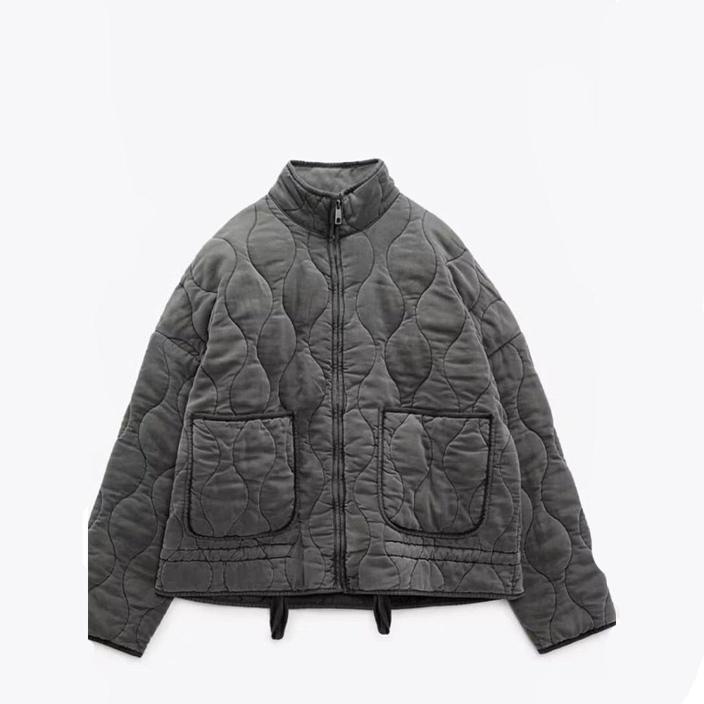 Anja | Stilvolle gesteppte Zip-Up Jacke - Elle Zürich