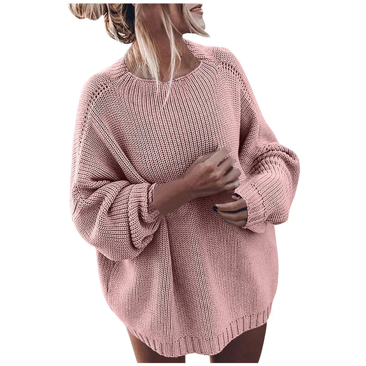 Elfriede | Damen Zweifarbiger Strickpullover mit Musterdesign - Elle Zürich