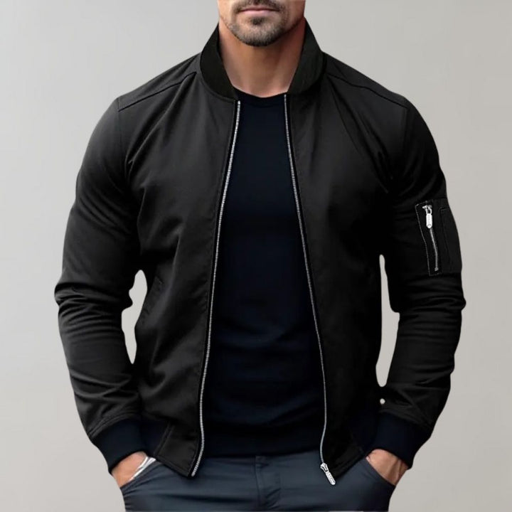Friedrich | Herren Slim Fit Bomberjacke mit Reißverschlusstaschen