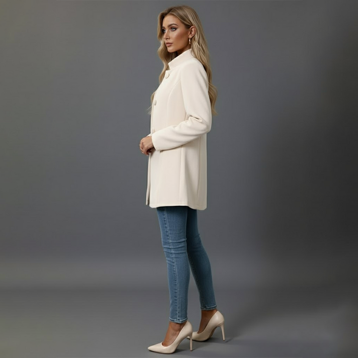 Kathrin | Damen Wintermantel Mit Knöpfen