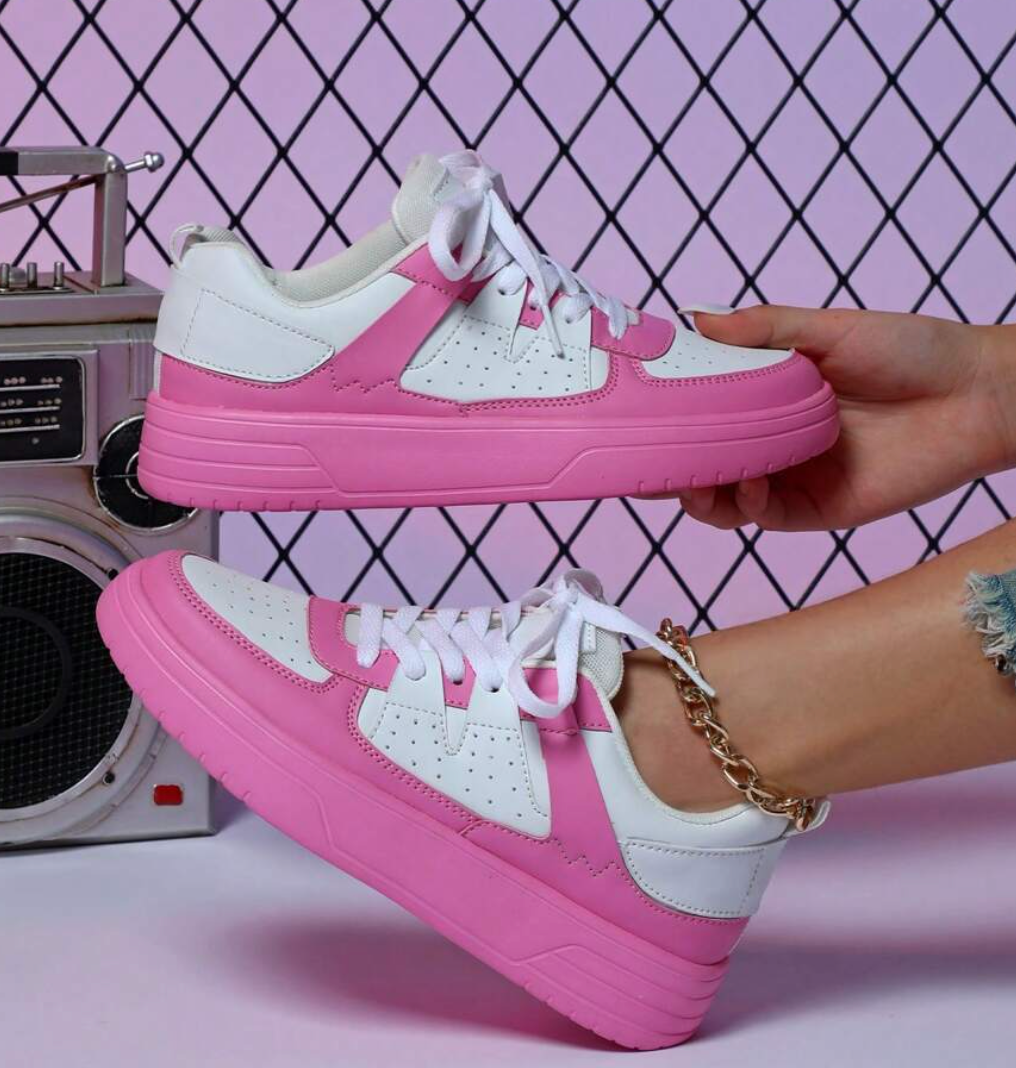 Eva | Damen Colorblock Pastell Freizeit Fashion Sneaker - Elle Zürich
