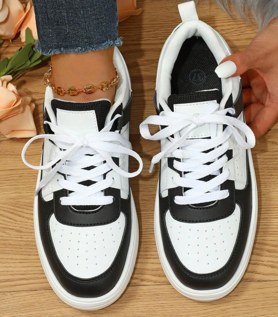 Eva | Damen Colorblock Pastell Freizeit Fashion Sneaker - Elle Zürich