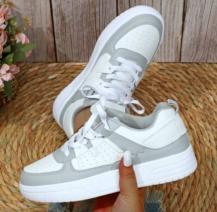 Eva | Damen Colorblock Pastell Freizeit Fashion Sneaker - Elle Zürich