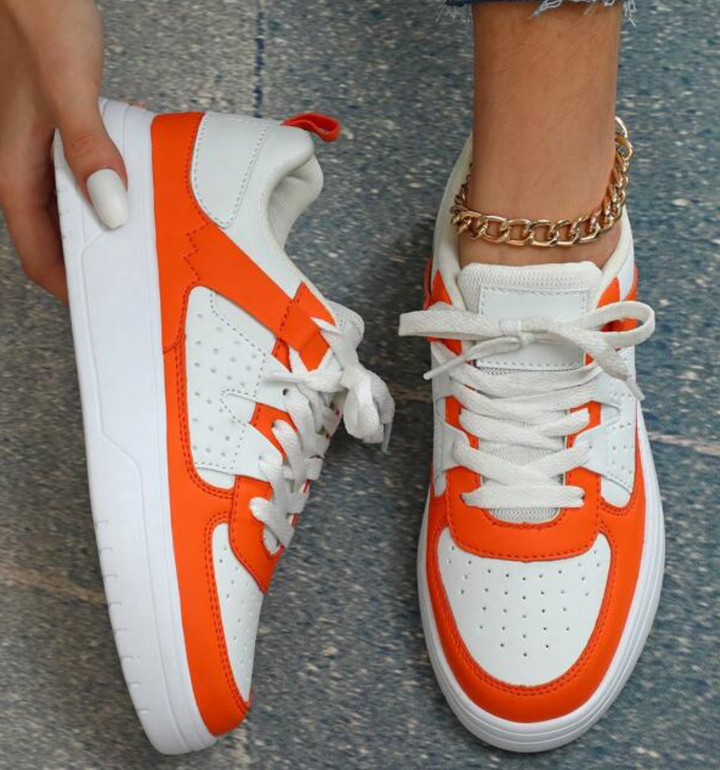 Eva | Damen Colorblock Pastell Freizeit Fashion Sneaker - Elle Zürich