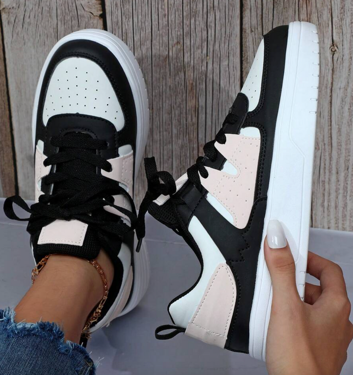 Eva | Damen Colorblock Pastell Freizeit Fashion Sneaker - Elle Zürich