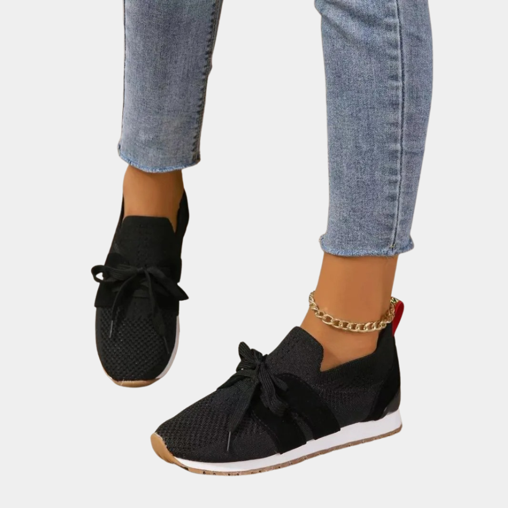 Petra | Damen Strick Sneakers mit Gepolsterter Sohle - Elle Zürich