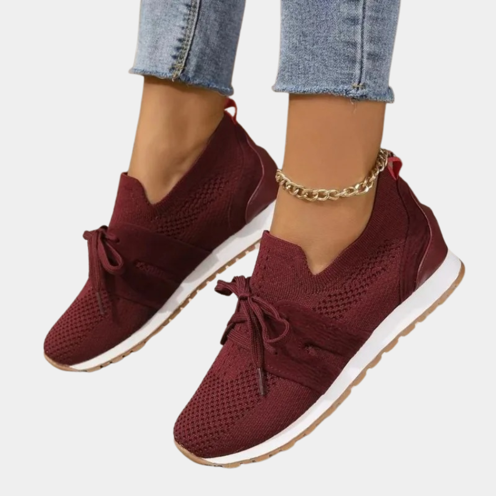 Petra | Damen Strick Sneakers mit Gepolsterter Sohle - Elle Zürich
