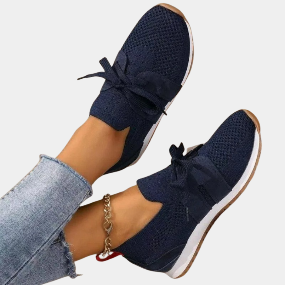 Petra | Damen Strick Sneakers mit Gepolsterter Sohle - Elle Zürich