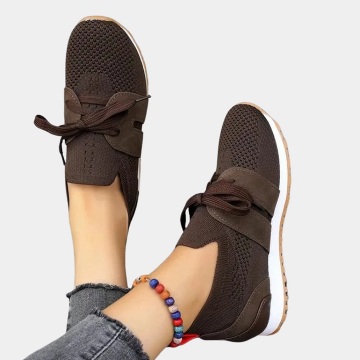 Petra | Damen Strick Sneakers mit Gepolsterter Sohle - Elle Zürich