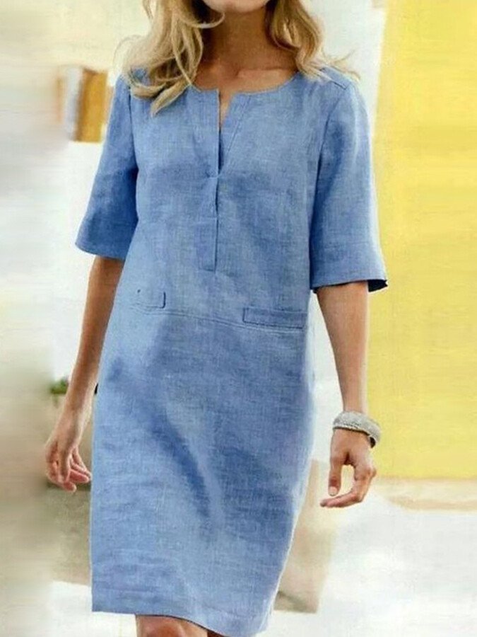 Daniela | Stylisches Kleid mit Kurzen Ärmeln - Elle Zürich