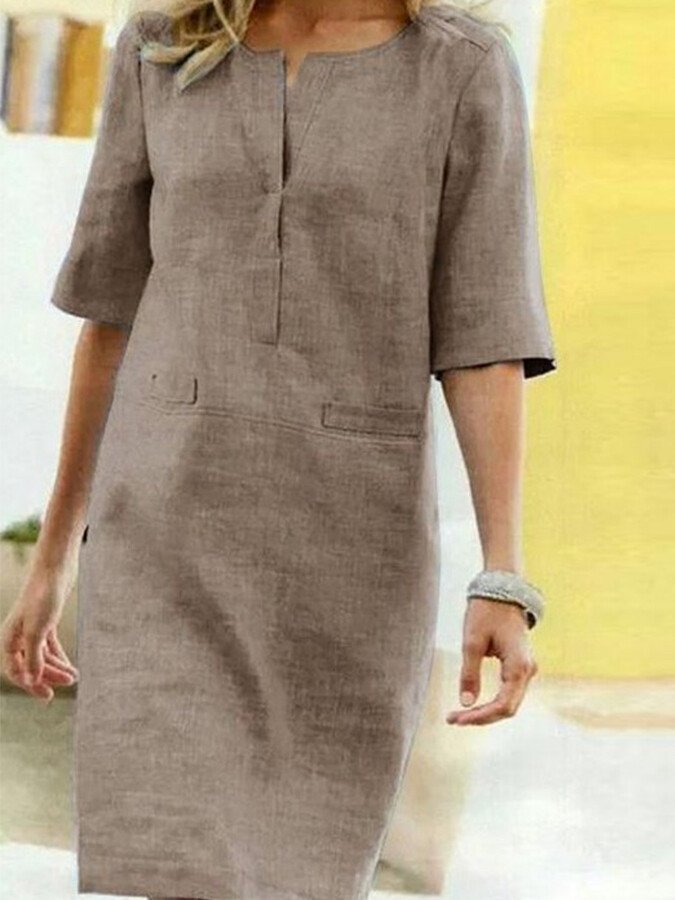 Daniela | Stylisches Kleid mit Kurzen Ärmeln - Elle Zürich