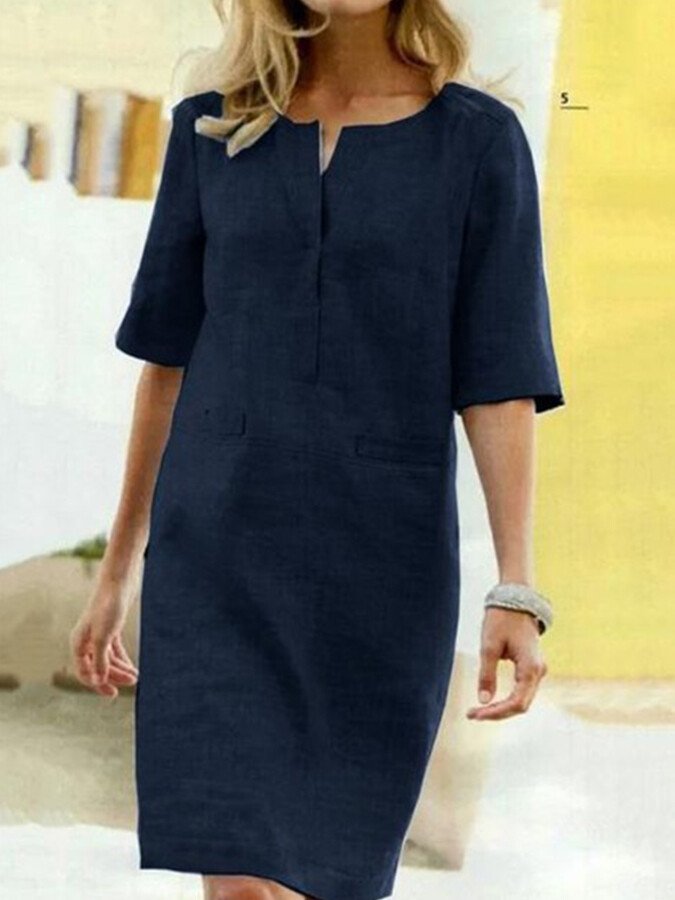 Daniela | Stylisches Kleid mit Kurzen Ärmeln - Elle Zürich