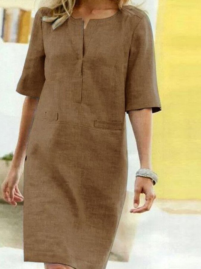 Daniela | Stylisches Kleid mit Kurzen Ärmeln - Elle Zürich