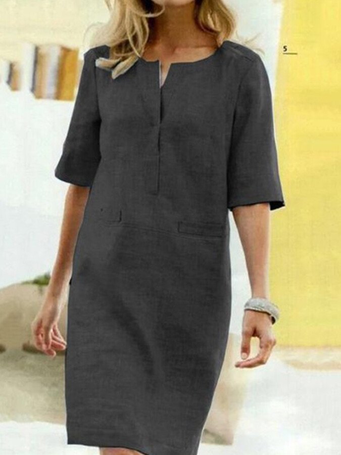 Daniela | Stylisches Kleid mit Kurzen Ärmeln - Elle Zürich