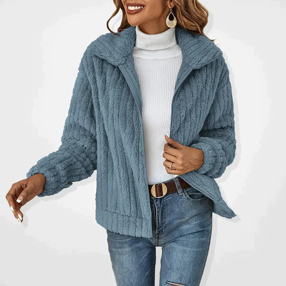 Karin | Stylische Flauschige Jacke Für Damen - Elle Zürich