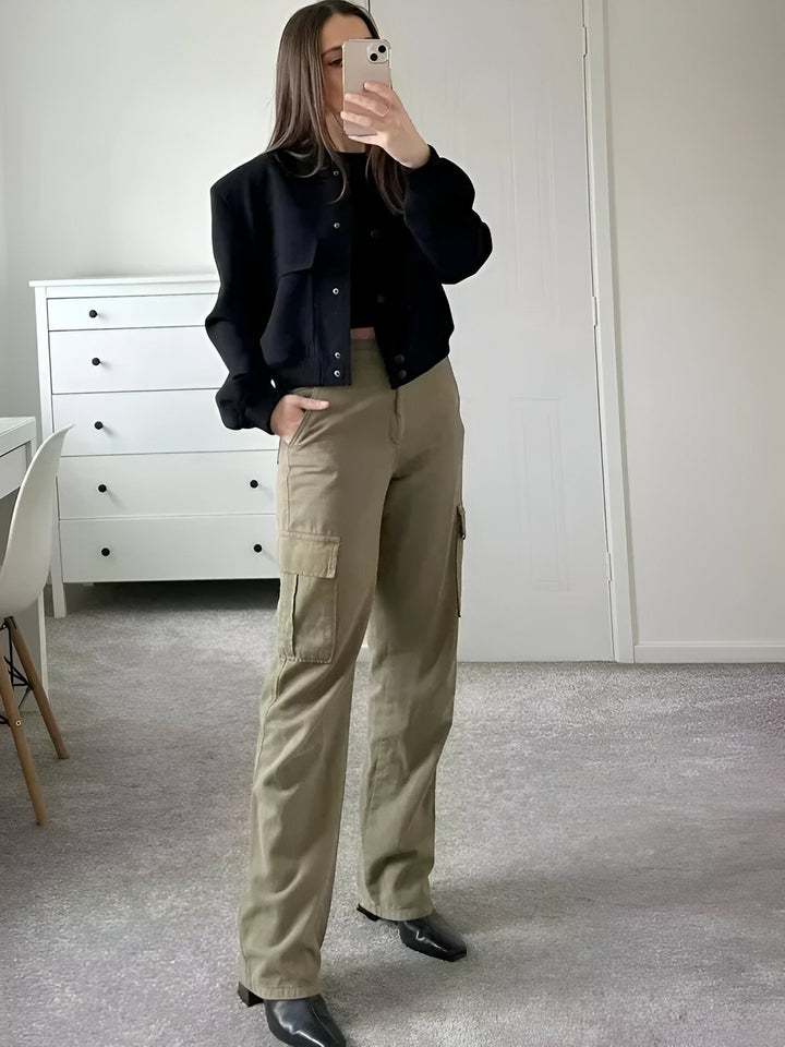 Karla | Elegante Kurze Übergangsjacke - Elle Zürich