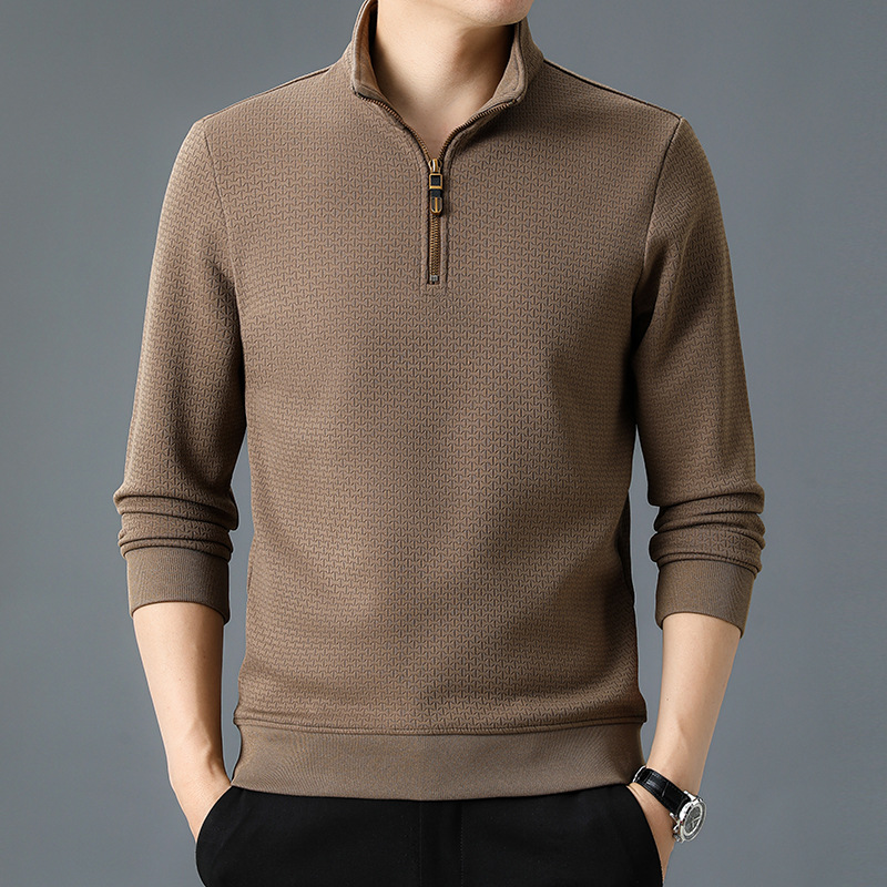 Thomas | Herren Winterpullover mit Halbzipper und Struktur - Elle Zürich