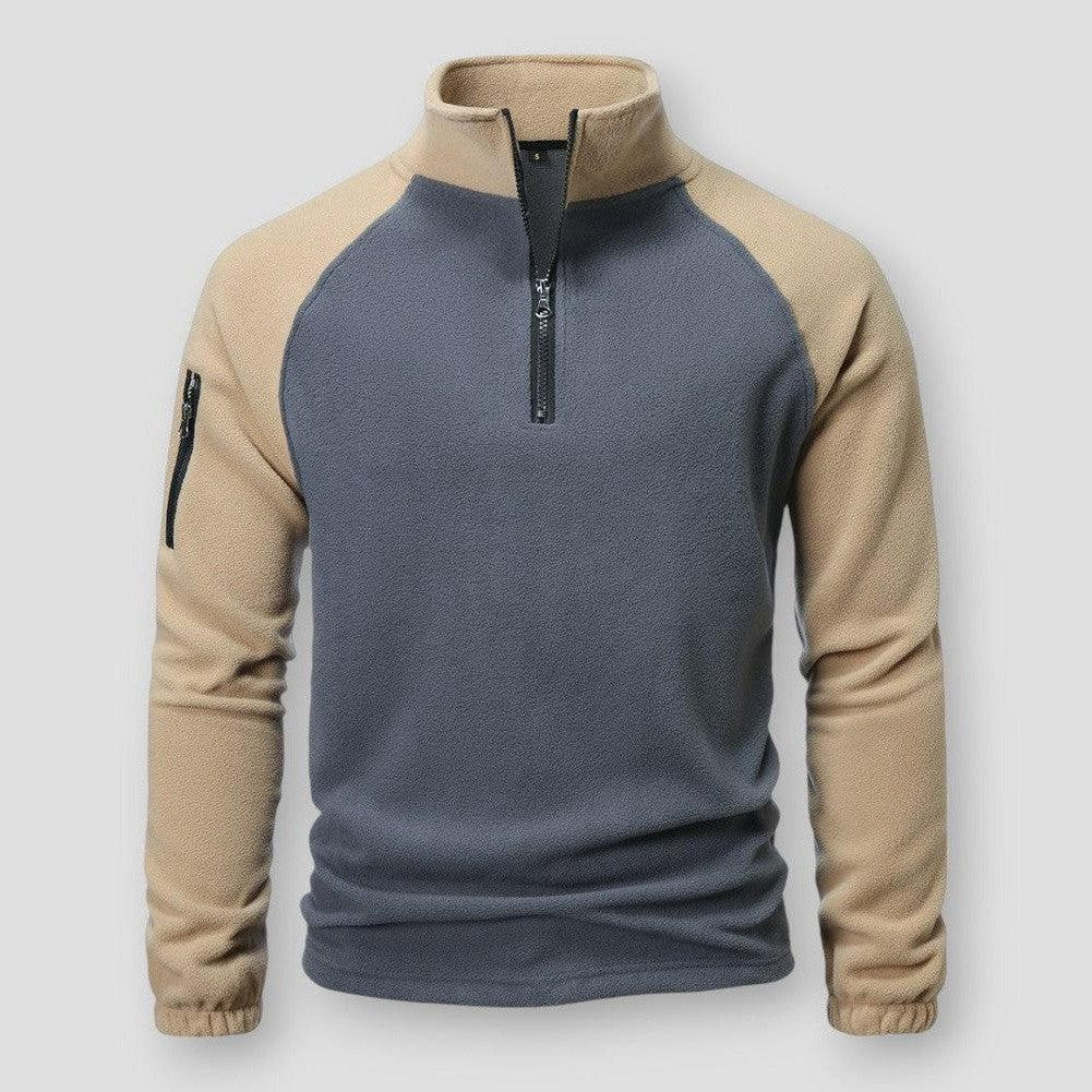 Hendrik | Herren Winter Halbreißverschluss Fleece Pullover - Elle Zürich