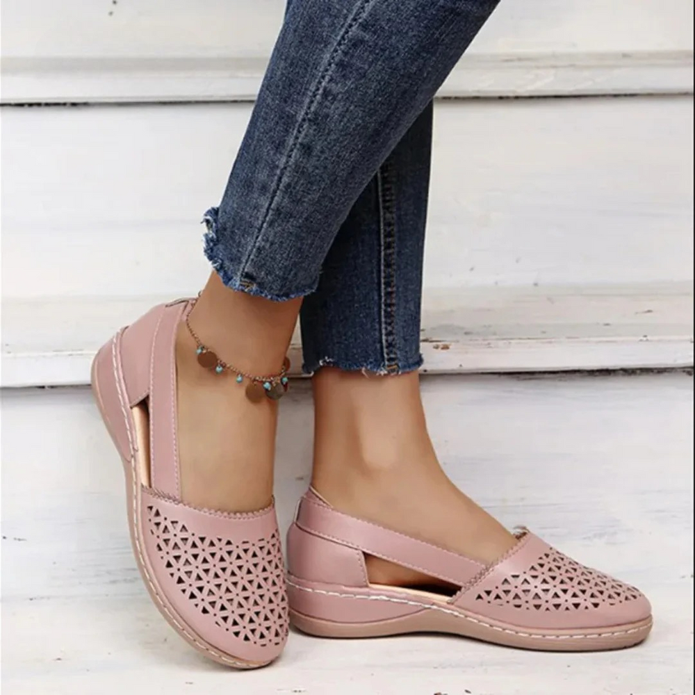 Pauline | Damen Cutout Ballerinas mit Flexibler Sohle - Elle Zürich