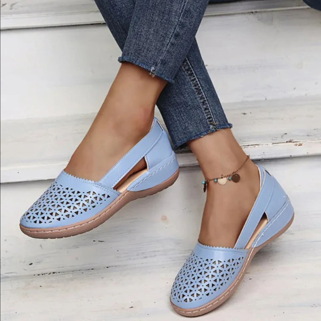 Pauline | Damen Cutout Ballerinas mit Flexibler Sohle - Elle Zürich