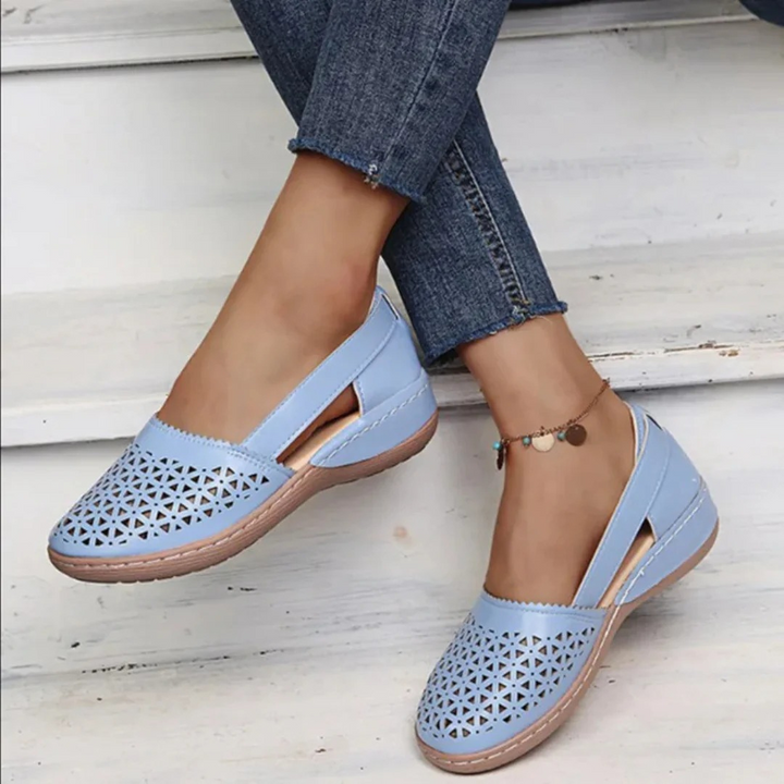 Pauline | Damen Cutout Ballerinas mit Flexibler Sohle - Elle Zürich