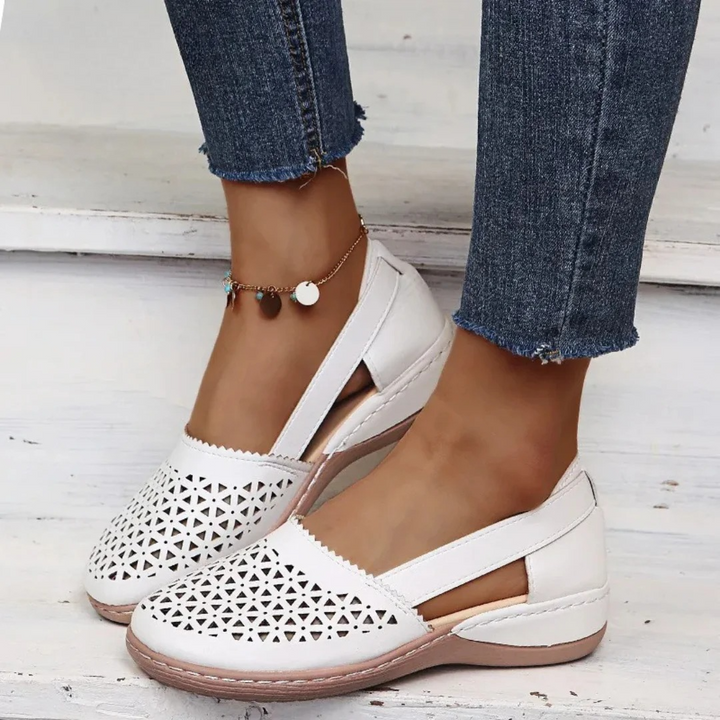 Pauline | Damen Cutout Ballerinas mit Flexibler Sohle - Elle Zürich