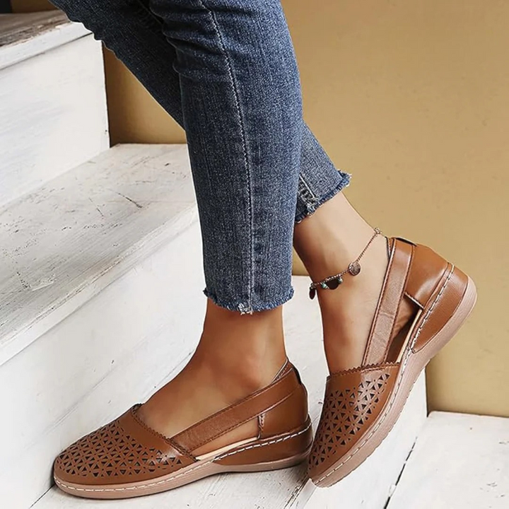 Pauline | Damen Cutout Ballerinas mit Flexibler Sohle - Elle Zürich