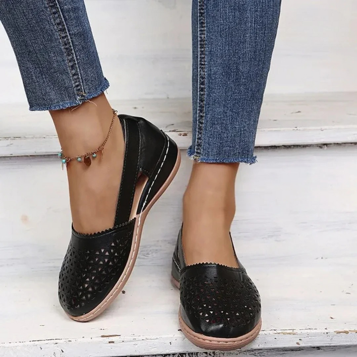 Pauline | Damen Cutout Ballerinas mit Flexibler Sohle - Elle Zürich