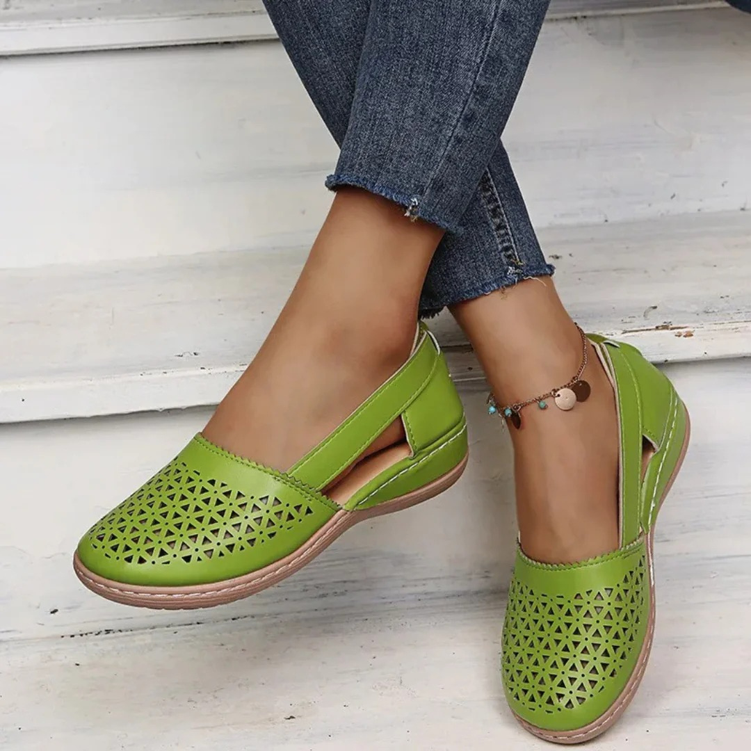 Pauline | Damen Cutout Ballerinas mit Flexibler Sohle - Elle Zürich