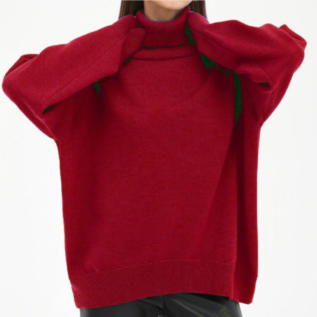 Isabella | Damen Oversize Rollkragenpullover mit lockerer Passform - Elle Zürich